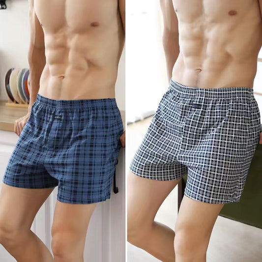 Boxer Lelaki Cotton High Waist Loose Fit - Code BL001