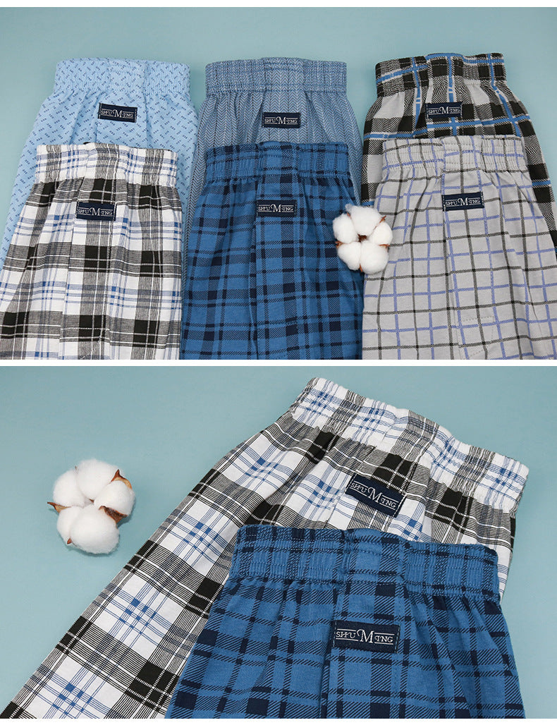 Boxer Lelaki Cotton High Waist Loose Fit - Code BL001