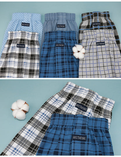 Boxer Lelaki Cotton High Waist Loose Fit - Code BL001