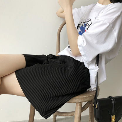 Seluar Pendek Wanita Pleated Casual Korean Style – XL size