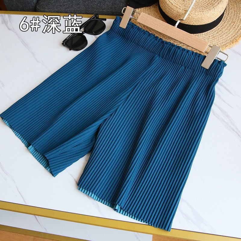 Seluar Pendek Wanita Pleated Casual Korean Style – XL size