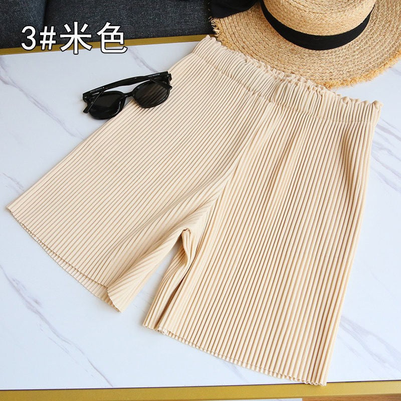 Seluar Pendek Wanita Pleated Casual Korean Style – XL size